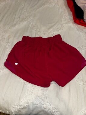 Lululemon hotty hot hot pink shorts